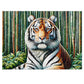 Tiger in Bamboo, Puzzle, Mosiac, Unique, Jigsaw, Family, Adults (110, 252, 500, 1000-Piece)